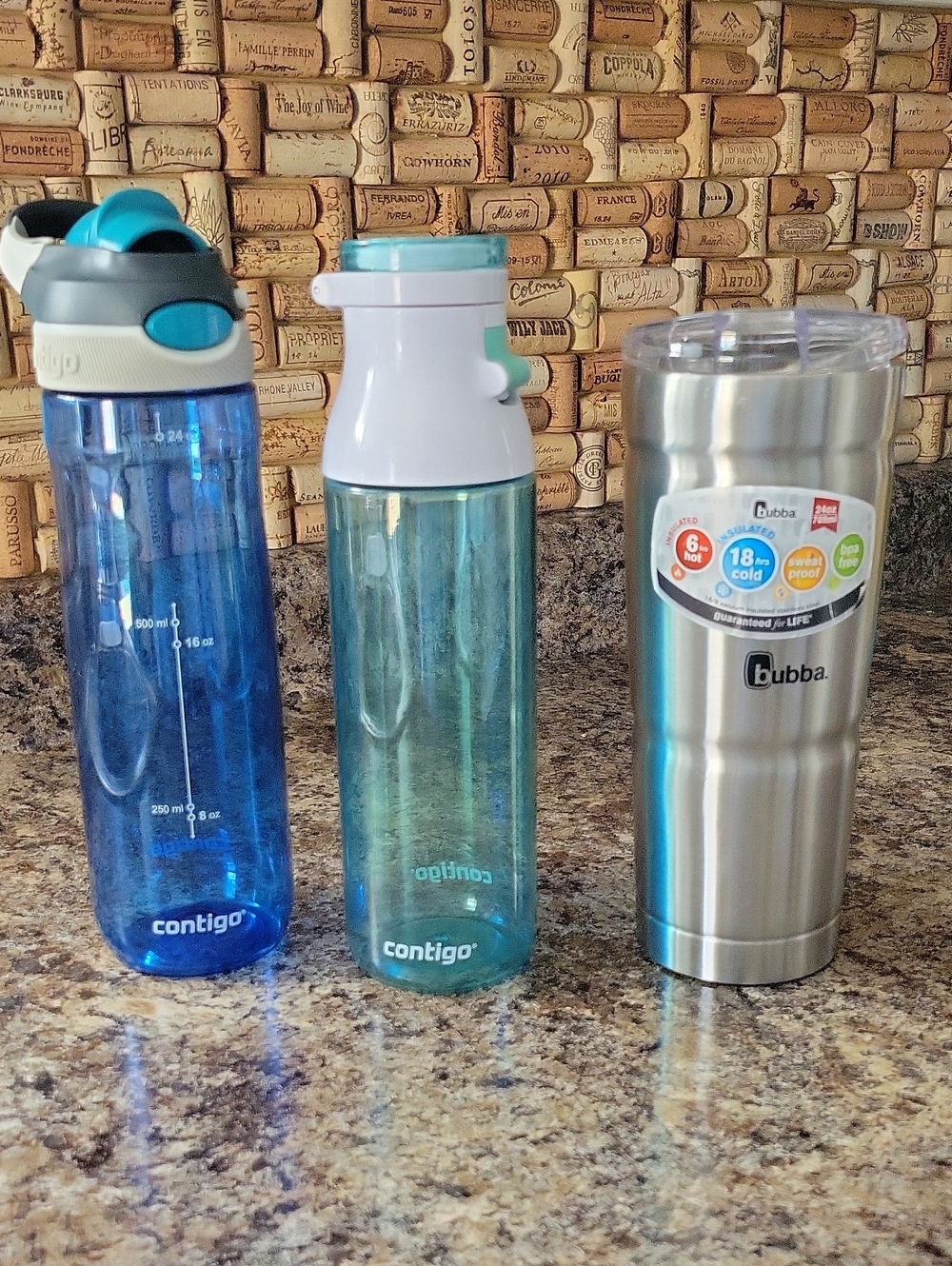 Contigo BPA Free 24oz Plastic Water Bottles -Bubba Stainless 24oz Tumbler.